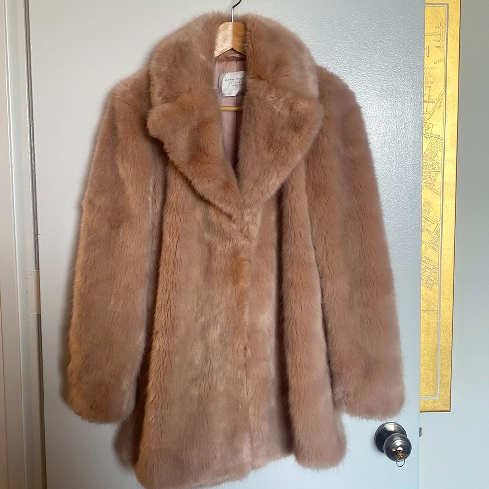 Zara Faux Fur Coat